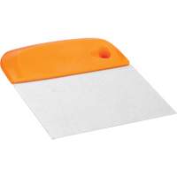 Flexible Stainless Steel Dough Cutter/Scraper, Orange, 4-1/2" W x 5-3/4" L Buying Direct Corp.