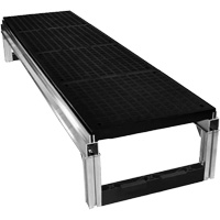 FOUNDATION Smooth Modular Aluminum Work Platform Kit, 18" W x 72" D, 400 lbs. Capacity, All-Welded Buying Direct Corp.