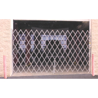 Galvanized Folding Security Gates, Fixed Single Folding, 4' L x 6' H Expanded Buying Direct Corp.