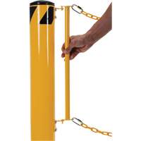 Syst&egrave;me de bornes de protection et chaînes pour quai, Acier, 42" h x 6-5/8" la, Jaune Buying Direct Corp.