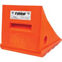 35 Ton General Purpose Wheel Chock, Urethane, Orange Buying Direct Corp.