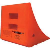 70 Ton Large Equipment Wheel Chock, Urethane, Orange Buying Direct Corp.