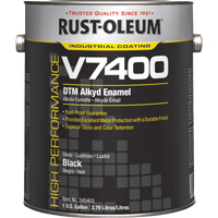 High-Performance V7400 System 340 VOC DTM Alkyd Enamel, Black, High-Gloss, Gallon Buying Direct Corp.