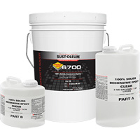 &eacute;poxy d&eacute;coratif 100 % de solides 6700, 3 gal., &eacute;poxy, Tr&egrave;s brillant, Transparent Buying Direct Corp.