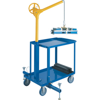 Tall Industrial Lifting Device with Mobile Cart, 500 lbs. (0.25 tons) Capacity Buying Direct Corp.
