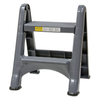 Folding Step Stool, 2 Steps, 19-1/2" x 20-1/2" x 22-3/4" High Buying Direct Corp.