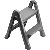 Folding Step Stool, 2 Steps, 19-1/2" x 20-1/2" x 22-3/4" High Buying Direct Corp.