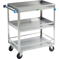 Guard Rail Carts, 3 Tiers, 19" W x 34-3/4" H x 31" D, 500 lbs. Capacity Buying Direct Corp.