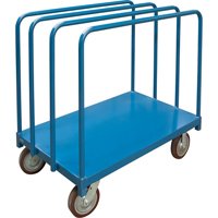 Chariot robuste pour transport de panneaux avec rails &agrave; palier unique, 48" x 30" x 45", Capacit&eacute; 2500 lb Buying Direct Corp.