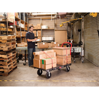 Heavy-Duty Platform Truck, 36" L x 24" W, 1000 lbs. Cap., Rubber Wheels Buying Direct Corp.