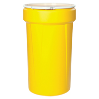 Nestable Polyethylene Drum, 55 US gal (45 imp. gal.), Open Top, Yellow Buying Direct Corp.