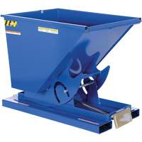 Conteneur autobasculeur, Acier, 1/2 vg³, Bleu Buying Direct Corp.