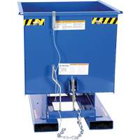 Conteneur autobasculeur, Acier, 1/2 vg³, Bleu Buying Direct Corp.