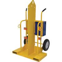 Welding Cylinder Torch Cart, Foam-Filled Wheels, 24" W x 19-1/2" L Base, 500 lbs. Buying Direct Corp.
