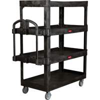 Heavy-Duty Ergo Utility Cart, 4 Tiers, 24-1/4" x 62-2/5" x 54-1/10", 700 lbs. Capacity Buying Direct Corp.