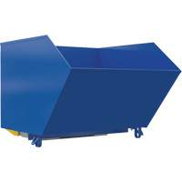 Conteneur autobasculeur robuste en style H, Acier, 1-1/2 vg³, Bleu Buying Direct Corp.