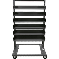 Single-Sided Heavy Duty A-Frame Cart with 6 Trays, 38" x 25" x 63", 2500 lbs. Capacity Buying Direct Corp.