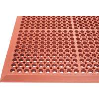 Competitor Series Mats, Slotted, 3' x 5' x 7/8", Orange, Natural Rubber Buying Direct Corp.