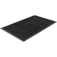 Competitor Series Mats, Slotted, 3' x 5' x 7/8", Black, Natural Rubber Buying Direct Corp.
