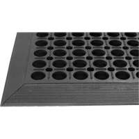 Competitor Series Mats, Slotted, 3' x 5' x 7/8", Black, Natural Rubber Buying Direct Corp.