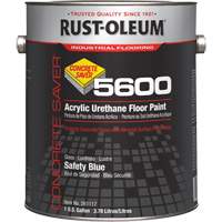 Peinture d'acrylique pour plancher Concrete Saver 5600 System, 1 gal., &agrave; l'eau, Brillant, Bleu Buying Direct Corp.
