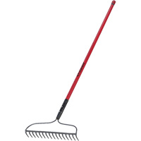 Bow Rake, Fibreglass Handle, 66" L, 16-4/5" Blade, 16 Tines Buying Direct Corp.