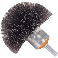 Brosse sph&eacute;rique mont&eacute;e &agrave; fils cr&ecirc;p&eacute;s, 1-1/2", Fils 0,008", Tige 1/4" Buying Direct Corp.