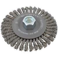 ALLSTEEL Wheel Wire Brush, 6" Dia., 0.02" Fill, 5/8"-11 Arbor Buying Direct Corp.