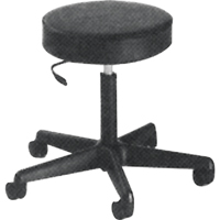 900 Series Task Stool, Mobile, Adjustable, 23" - 33", Vinyl Seat, Black Buying Direct Corp.