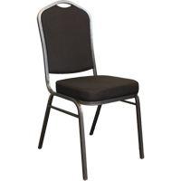 Chaises empilables, Tissu, Hauteur 37", Capacit&eacute; 275 lb, Noir Buying Direct Corp.