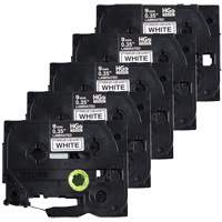 Laminated Tape, 9 mm x 8 m, Black on White Buying Direct Corp.