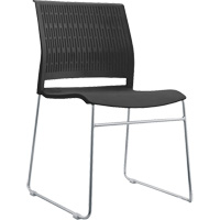 Stacking Chairs, Polypropylene, 32-3/8" High, 250 lbs. Capacity, Black Buying Direct Corp.