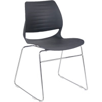 Stacking Chairs, Polypropylene, 32" High, 250 lbs. Capacity, Black Buying Direct Corp.
