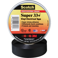 Scotch&reg; Super 33 Tape, 19 mm (3/4") x 20.1 m (66'), Black, 7 mils Buying Direct Corp.
