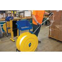 Strapping Dispenser, Polyester/Steel/Polypropylene Straps, 16"/8" Core Dia., 3"/8"/6" Roll Width Buying Direct Corp.
