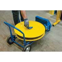 Strapping Dispenser, Polyester/Steel/Polypropylene Straps, 16"/8" Core Dia., 3"/8"/6" Roll Width Buying Direct Corp.