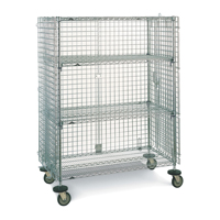 Wire Shelf Cart, Chrome Plated, 21-1/2" x 68-1/2" x 40", 500 lbs. Capacity Buying Direct Corp.