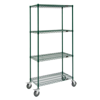 Wire Shelf Cart, Epoxy Finish, 36" x 69" x 24", 800 lbs. Capacity Buying Direct Corp.