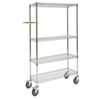 Push Cart, Chrome Plated, 30" x 60" x 14", 800 lbs. Capacity Buying Direct Corp.