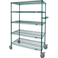 Wire Shelf Push Cart, Epoxy Finish, 36" x 69" x 24", 600 lbs. Capacity Buying Direct Corp.