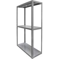 Heavy-Duty Shelving, Steel, Bolted, 3000 lbs. Capacity, 36" W x 72" H x 18" D Buying Direct Corp.
