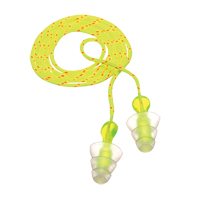 E-A-R Tri-Flange Reusable Earplugs, Corded, Bulk - Polybag, 26 dB NRR, One-Size Buying Direct Corp.
