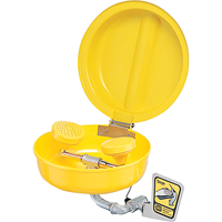 Eye/Face wash With Cover, Wall-Mount Installation, Plastic Bowl Buying Direct Corp.