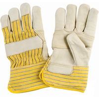 Winter-Lined Patch-Palm Fitters Gloves, X-Large, Grain Cowhide Palm, Cotton Fleece Inner Lining Buying Direct Corp.