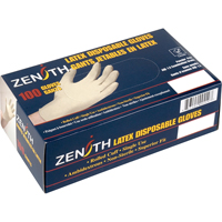 Premium Sensitive Skin Examination Gloves, Medium, Latex, 4-mil, Powdered, Natural Buying Direct Corp.