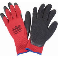Gants enduits de latex de caoutchouc naturel, 9/Grand, R&ecirc;vetement Latex de caoutchouc, Calibre 10, Enveloppe en Polyester/Coton Buying Direct Corp.