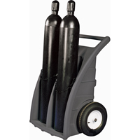 Dual-Cylinder Dollies, Rubber Wheels, 23" W x 12"L Base, 500 lbs. Buying Direct Corp.