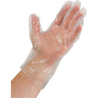 Disposable Gloves, Large, Polyethylene, 0.02-mil, Powder-Free, Clear Buying Direct Corp.