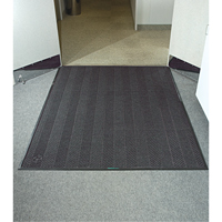 Waterhog&reg; Eco Elite Matting, Wiper/Scraper, 6' x 6' x 3/8", Grey Ash Buying Direct Corp.