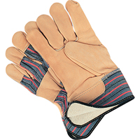 Abrasion-Resistant Winter-Lined Fitters Gloves, Large, Grain Cowhide Palm, Cotton Fleece Inner Lining Buying Direct Corp.